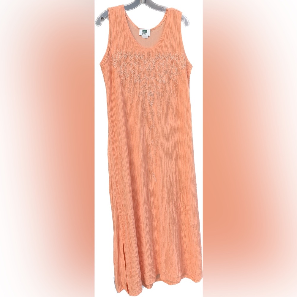 New crinkled stretch tank midi summer dress